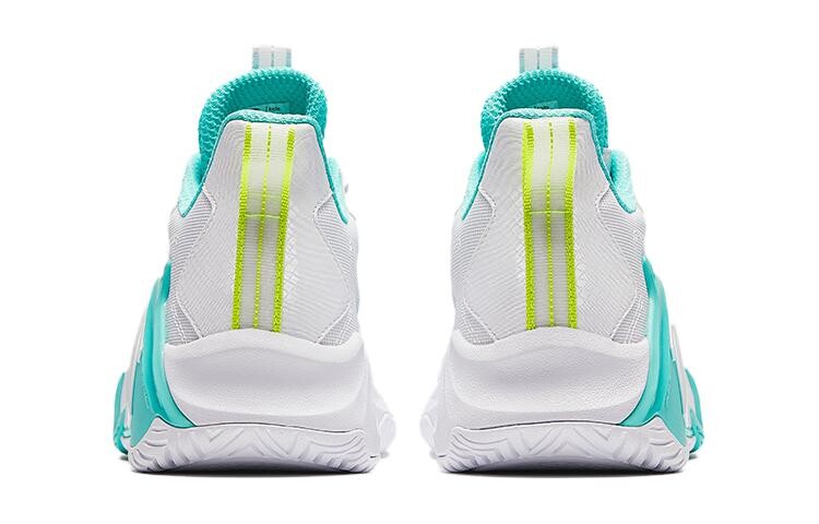 Детские баскетбольные кроссовки GS Low-top Anta белые/флуоресцентные Aqua Green Anta Kids, зеленый — фото 3