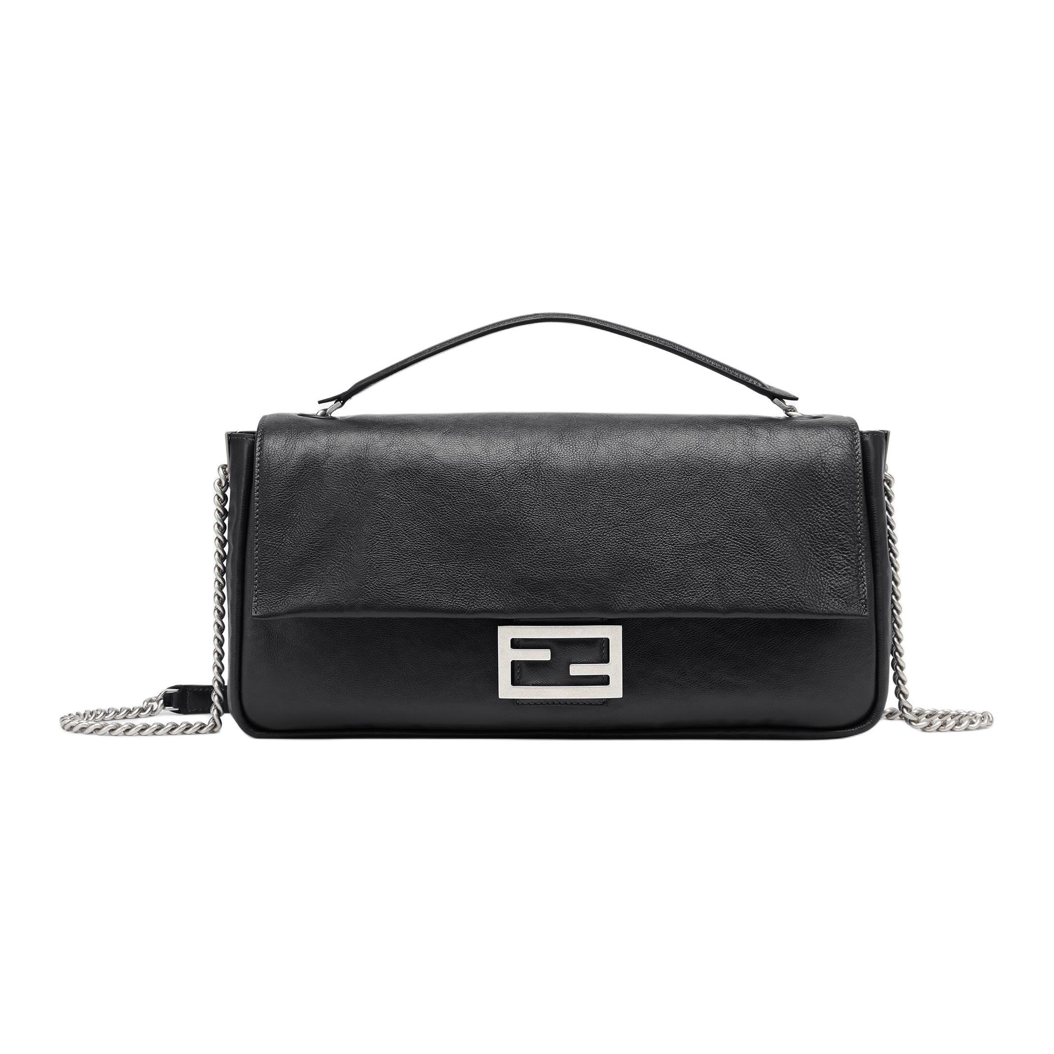 

FENDI Сумка через плечо из телячьей кожи, женская, черная