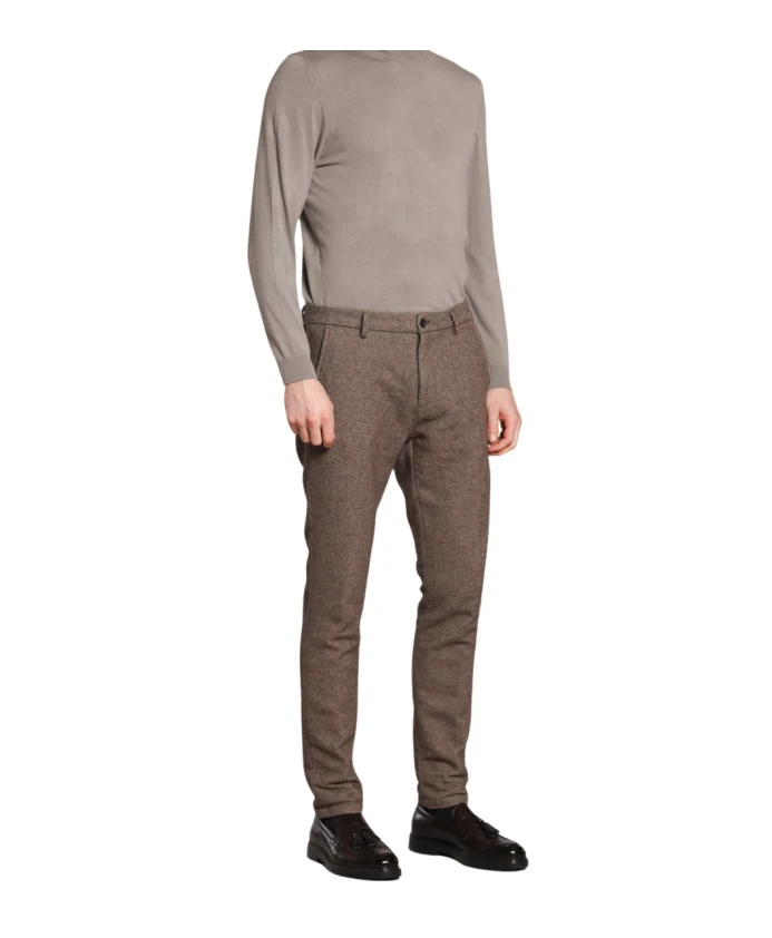 

Двухцветные брюки-чиносы морковного кроя Mason'S, коричневый