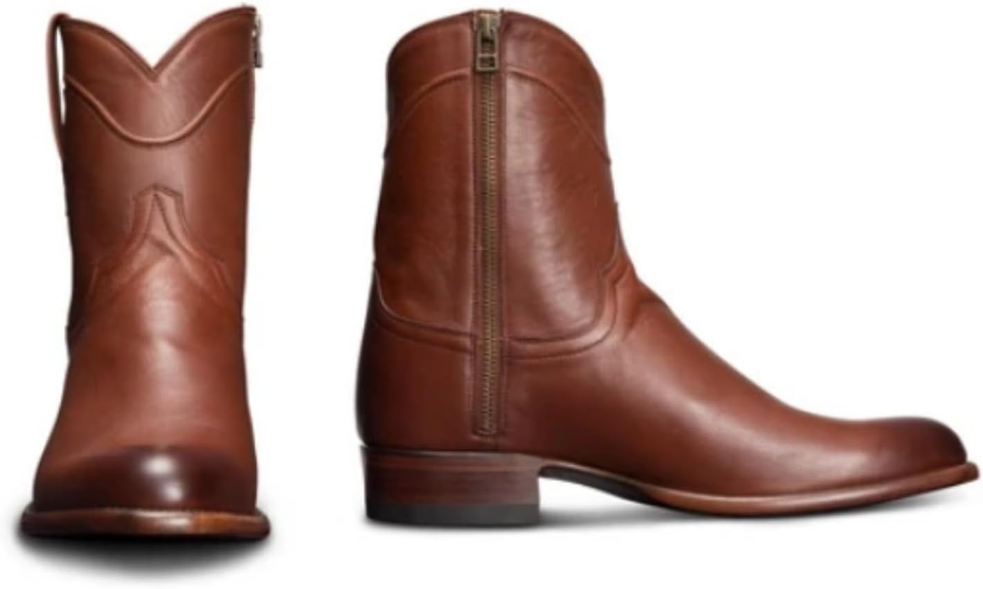 

Винтажные короткие ботинки RUMITY с плоской подошвой и вышивкой, имитация кожи PU, рыцарские ботинки, водонепроницаемые модные ботинки, размеры 38-48 (коричневый, 39)