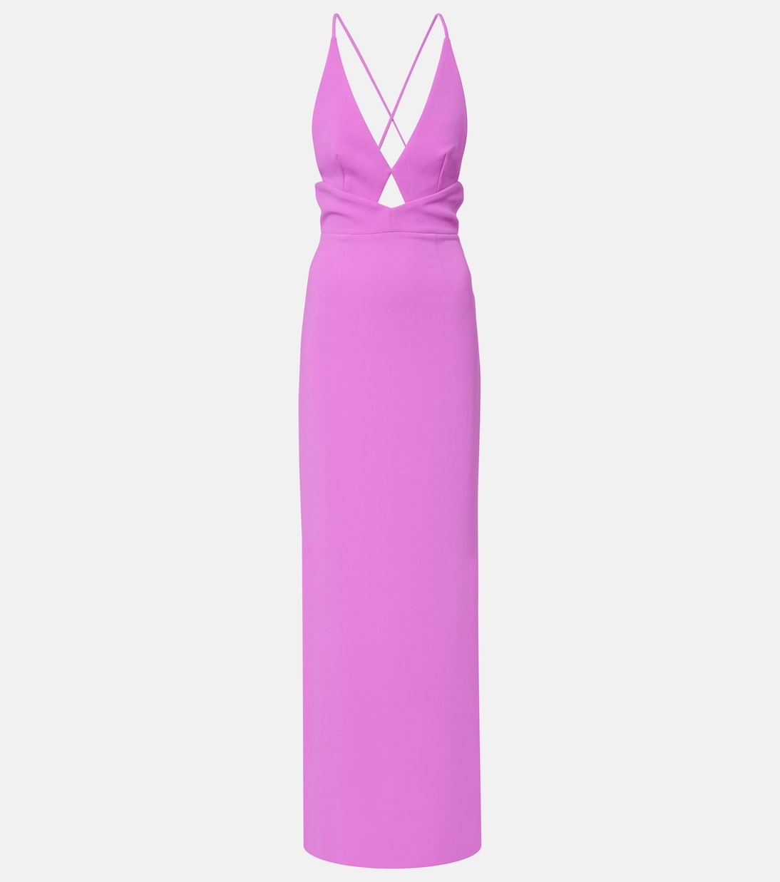 

Платье макси Milly из крепа с вырезами Solace London, розовый