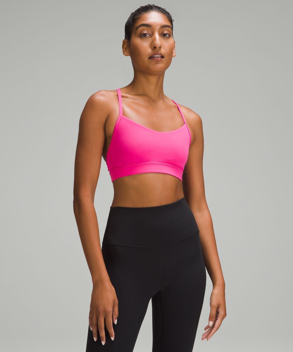

Бюстгальтер Flow Y Nulu Lululemon, розовый