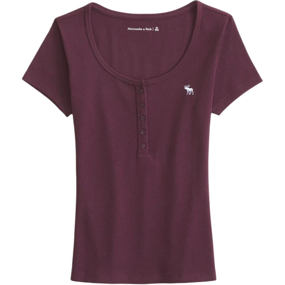 

Футболка женская Abercrombie＆Fitch, Burgundy