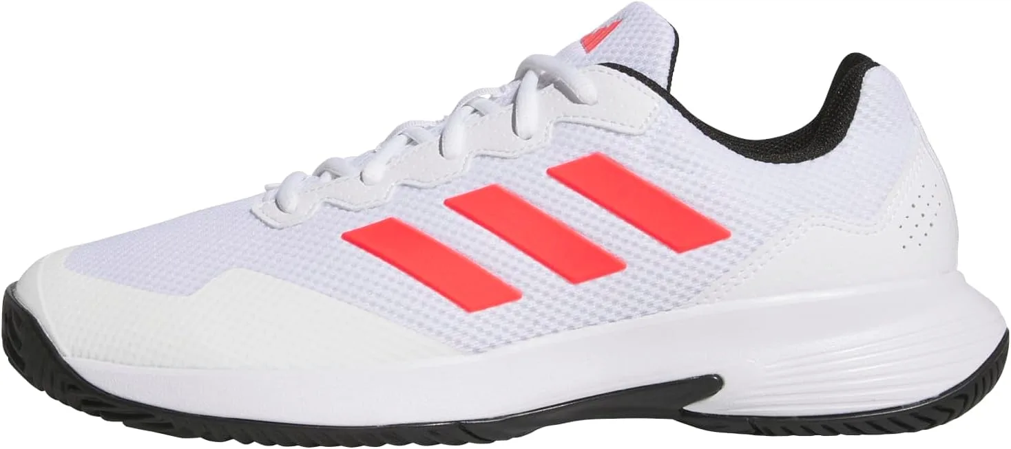 Мужские теннисные кроссовки Adidas Gamecourt, белый/черный/красный