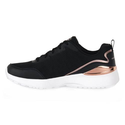 Женские кроссовки для ходьбы Skechers Air Dynamight черного цвета — фото 3