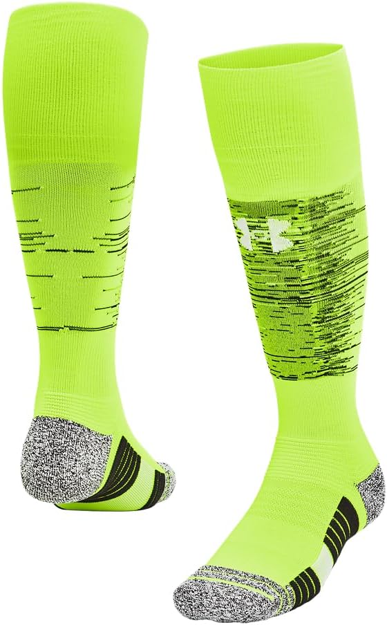 

Носки унисекс UA Magnetico Pocket Over-The-Calf от Under Armour Unisex UA Magnetico Pocket Over-The-Calf Socks - отводящие пот, (731) High Vis Yellow/Black/White