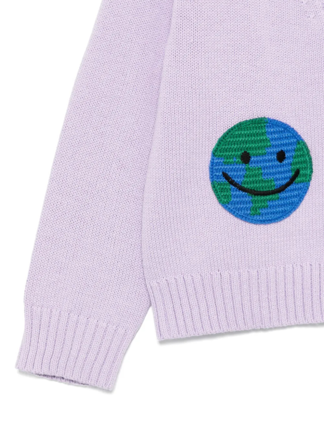 Кардиган с вышитым мотивом Stella McCartney Kids, фиолетовый — фото 3