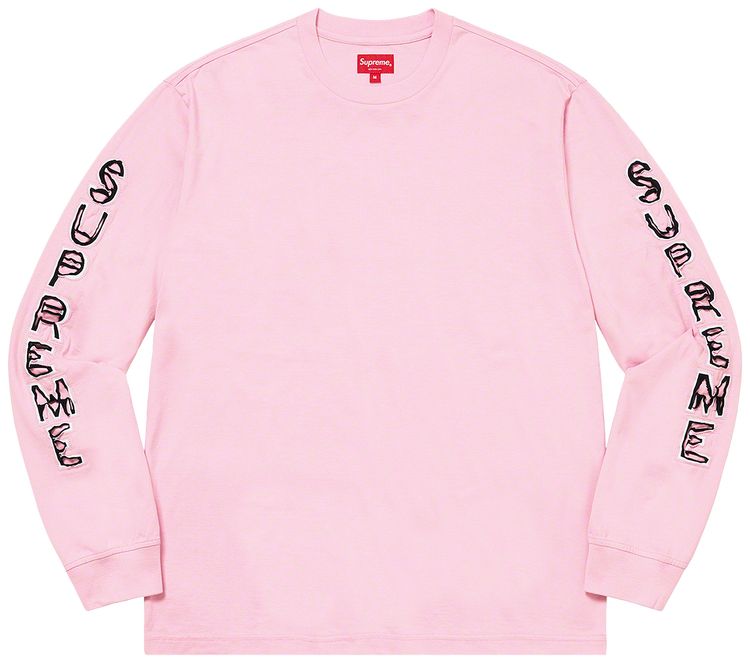 

Топ Supreme Cut Out Long-Sleeve Top 'Pale Pink', розовый