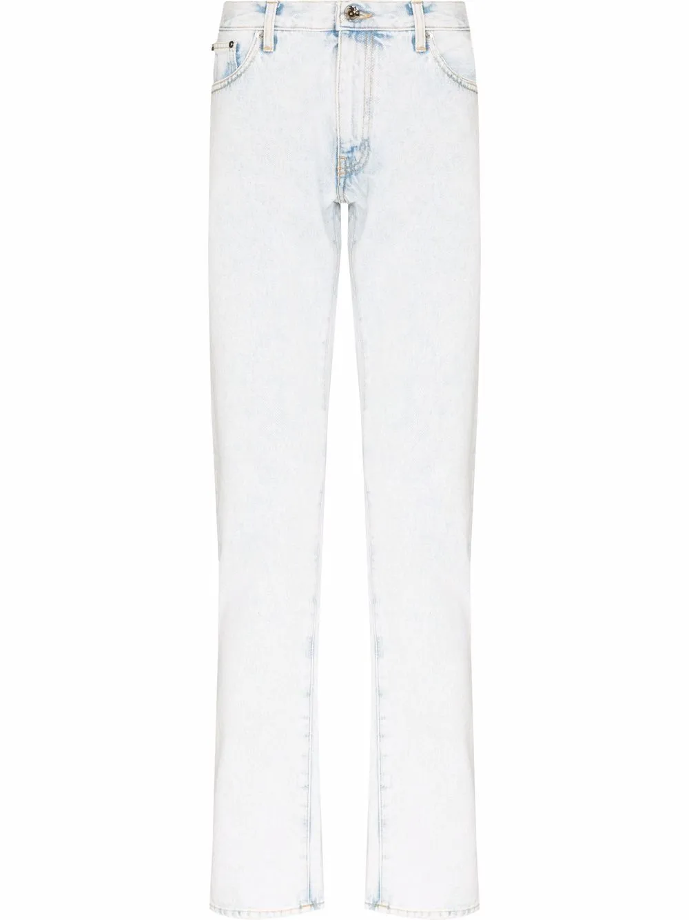 

Узкие джинсы с полосками Diag OFF-WHITE, синий