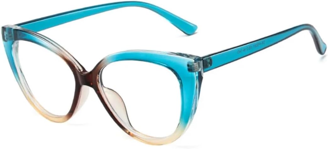 

Солнцезащитные очки для мужчин и женщин - защита от УФ-излучения UV400 - прозрачные линзы "кошачий глаз" для занятий спортом на открытом воздухе и вождения DSVIGF, Blue