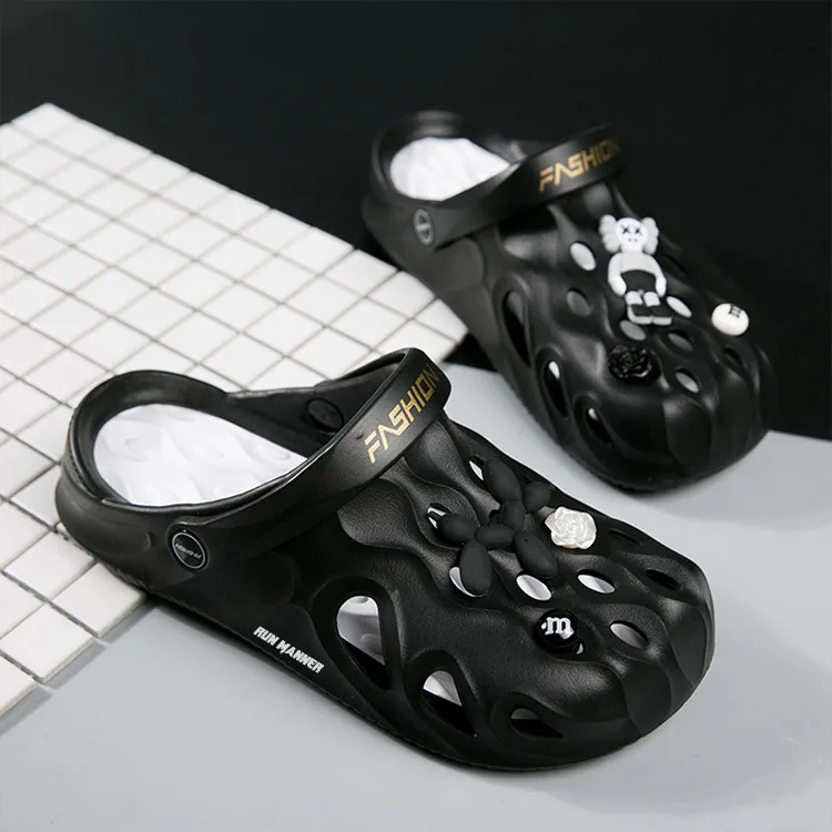 Сабо Unisex Soft Sole с легкой и нескользящей подошвой, устойчивой к истиранию RUN MANNER, черный — фото 4