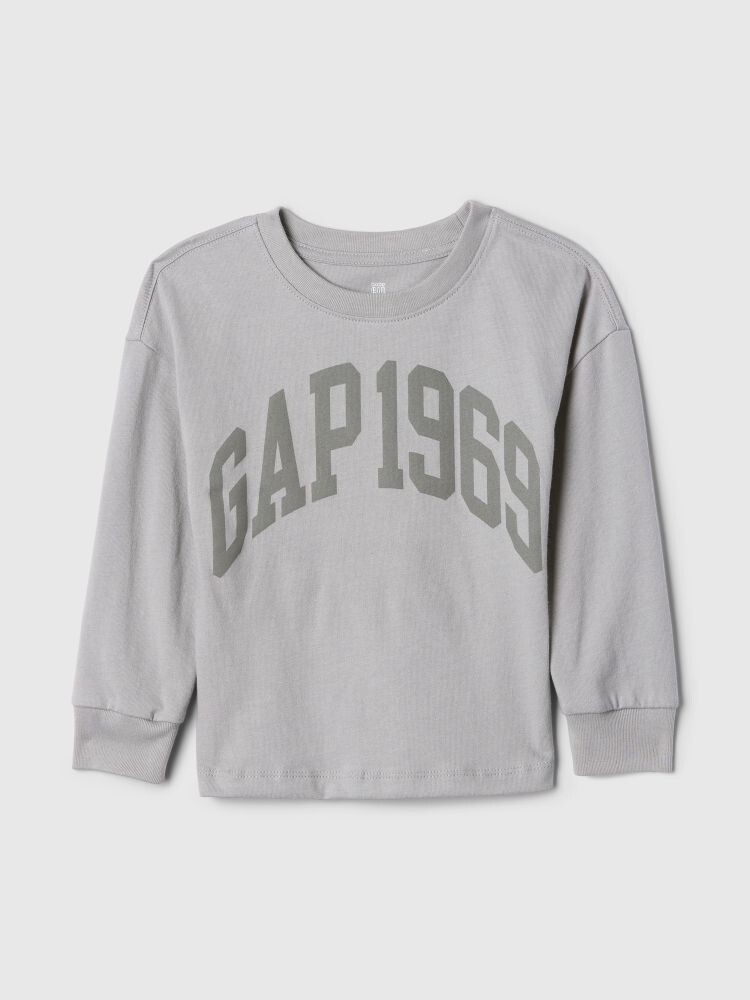 

Детская футболка с логотипом Gap, серый