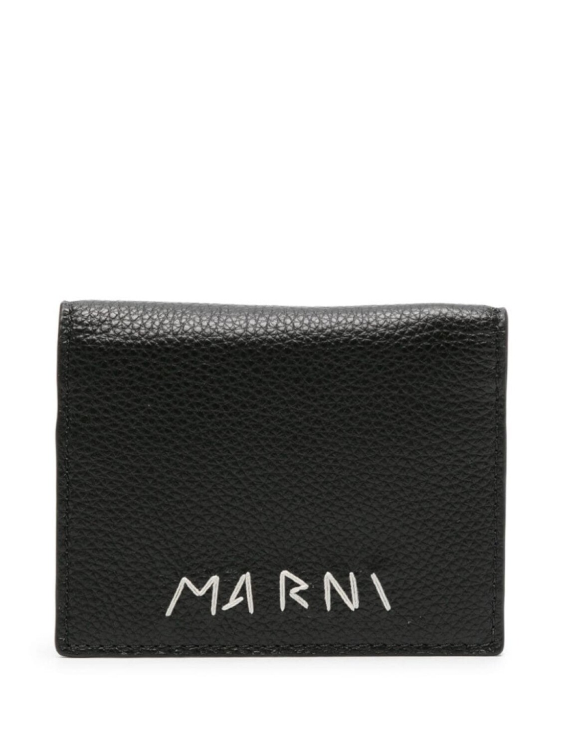 

Marni кошелек с вышитым логотипом, черный