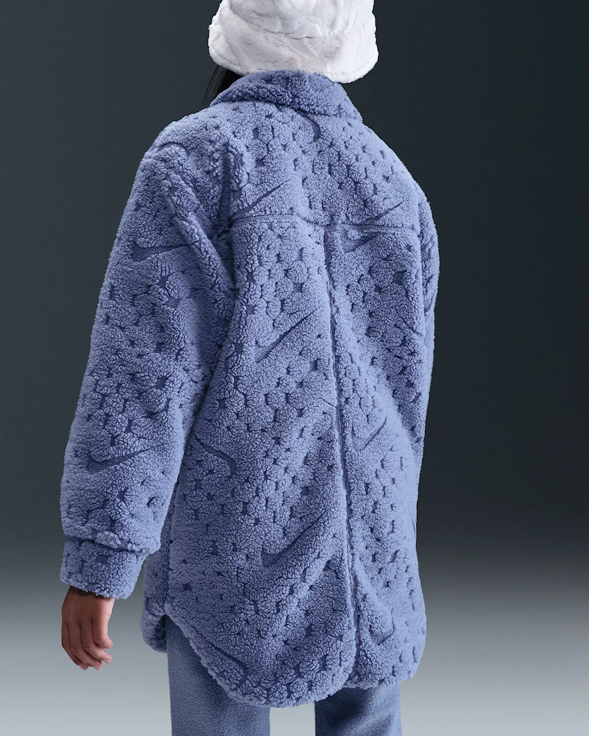 Детская куртка Nike Sportswear для девочек, World Indigo/White — фото 2