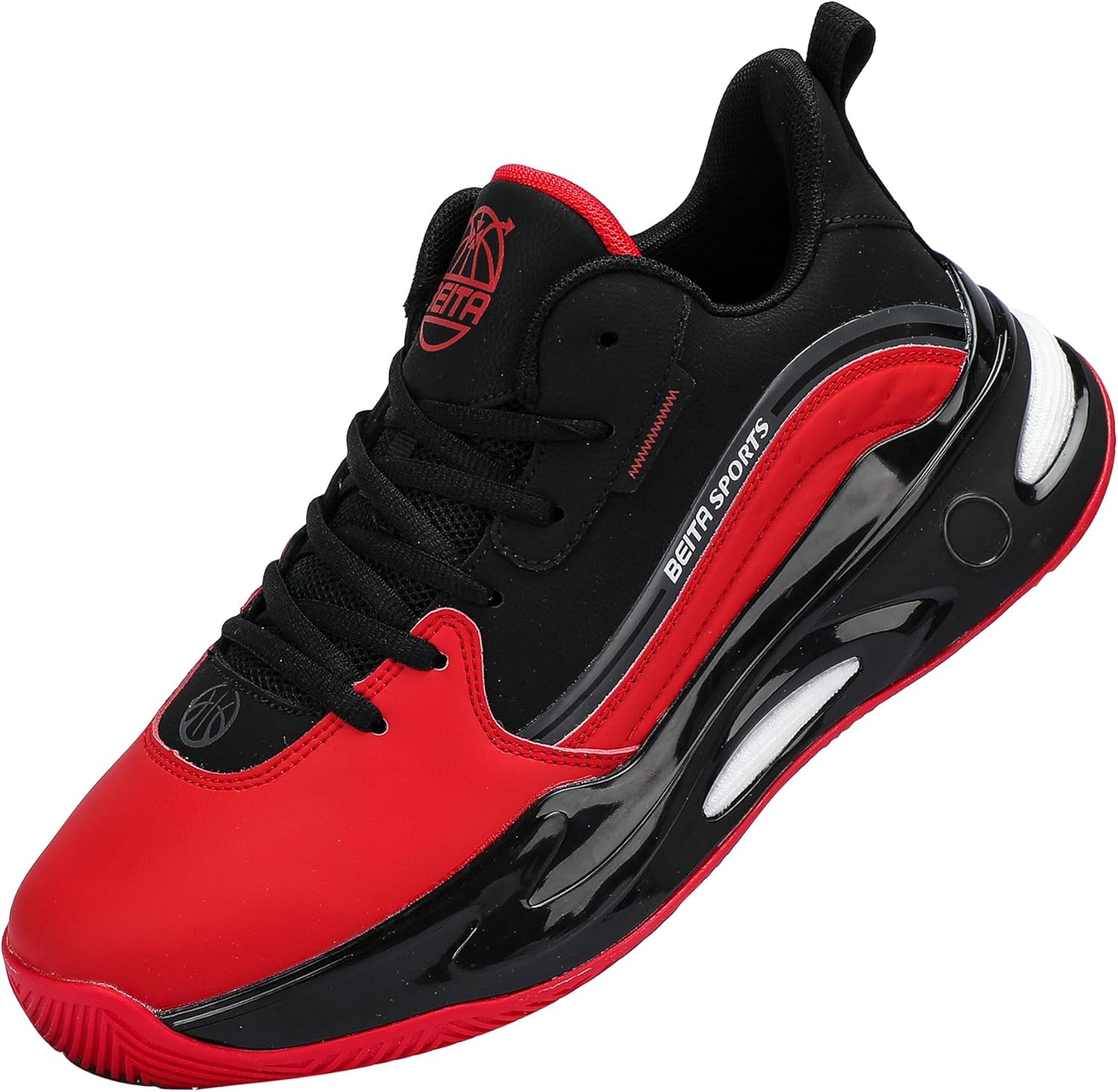 

Мужские кроссовки для баскетбола Beita High Upper, дышащие спортивные обувь с антискользящей подошвой, черный