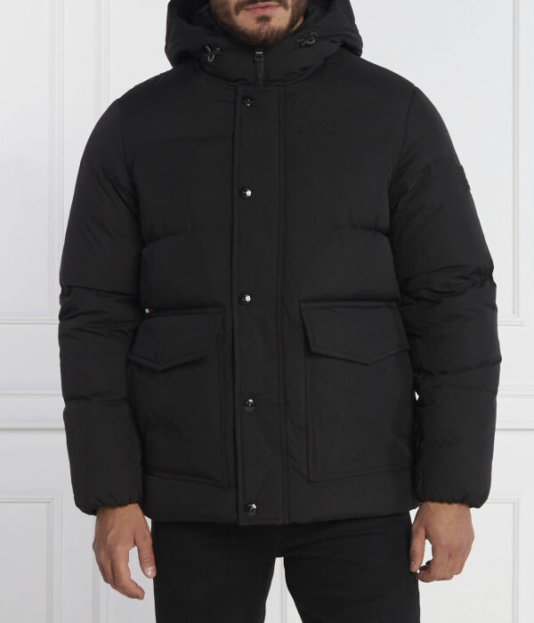 

Пуховик CL Hilfiger пуховик с капюшоном Regular fit Tommy Hilfiger, черный