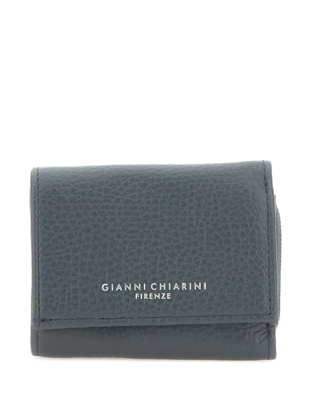 

Кожаный кошелек GIANNI CHIARINI на молнии, серый