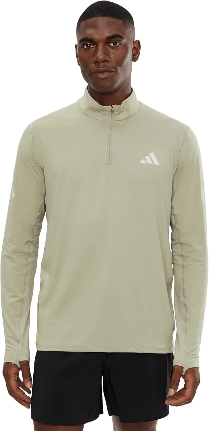 Adidas мужская флисовая толстовка Adi365 Iconic Running с молнией до середины
