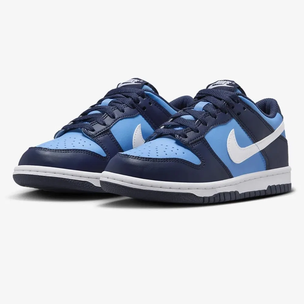 Кроссовки для мальчиков Nike Dunk Low, Navy/White, Azul — фото 2