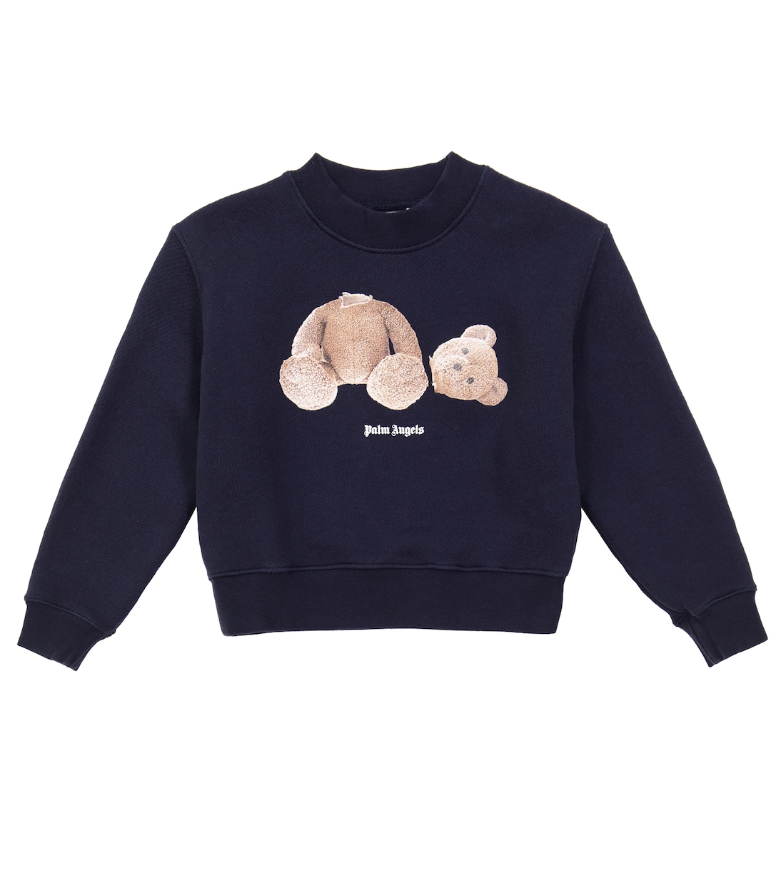 

Хлопковая толстовка с принтом Palm Angels Kids, Navy Blue