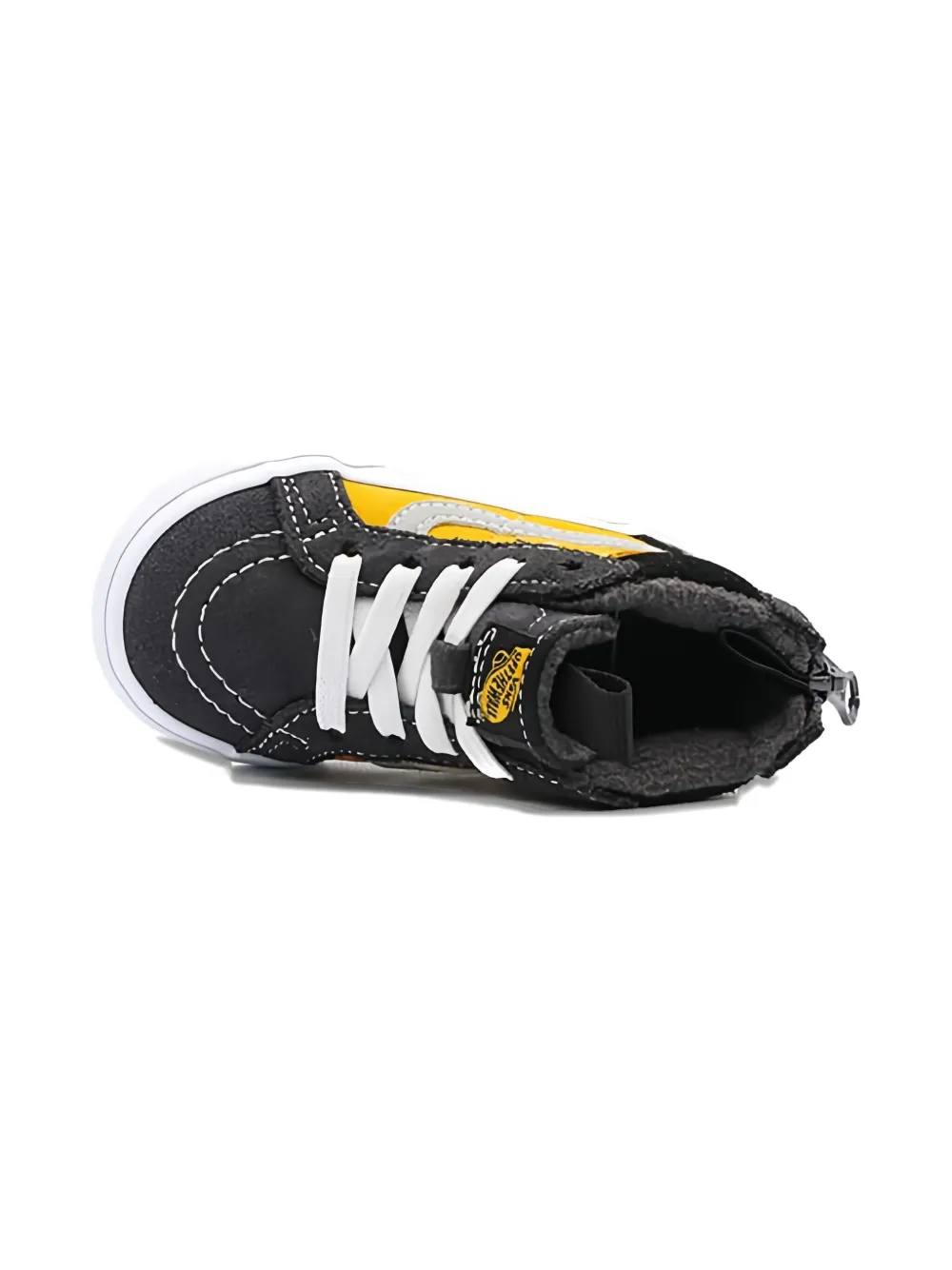 

Кожаные кроссовки на молнии Vans Kids, желтый