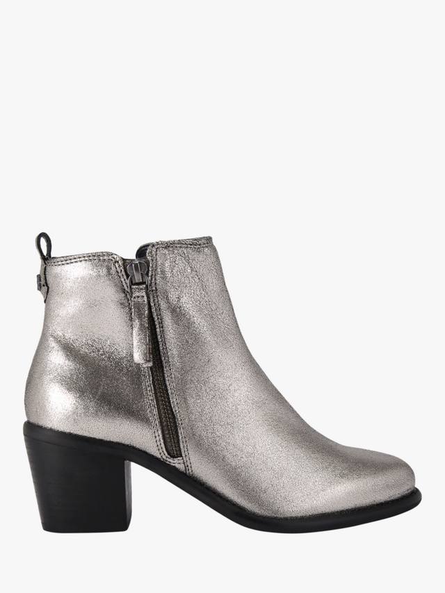 Secil Leather Metallic ботинки до щиколотки Carvela, Gunmetal