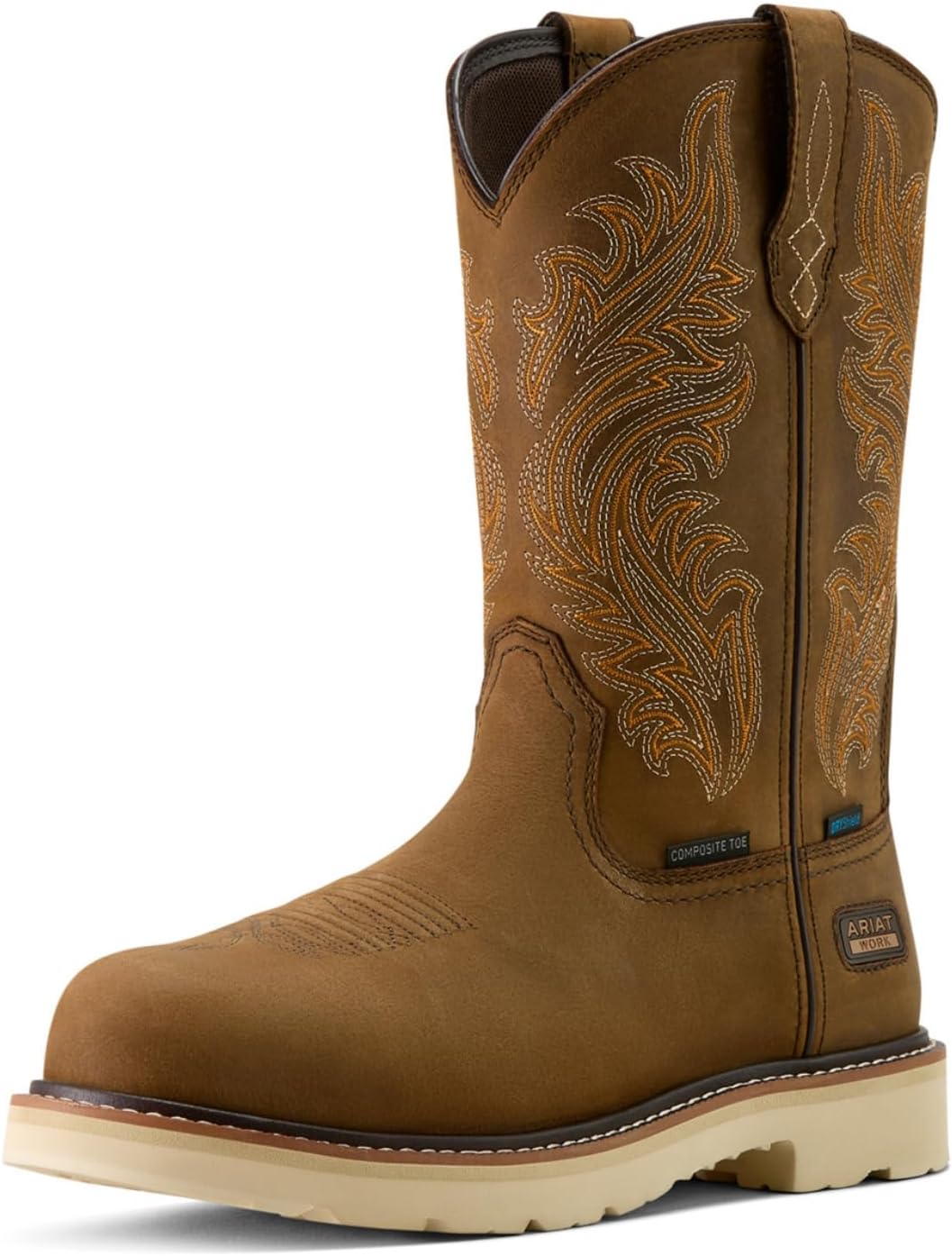 

Мужские ботинки ARIAT Activator Argo с водонепроницаемой конструкцией, круглым носком и композитным носком, коричневый