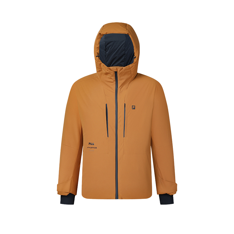 

FILA Мужская пуховая куртка светло-карамельного цвета, Light Caramel