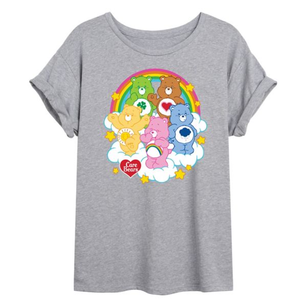 

Детская футболка оверсайз с принтом Care Bears Licensed Character, серый