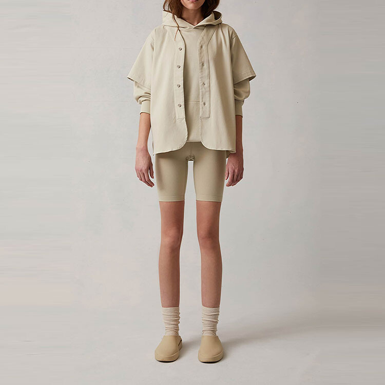 SS22 Толстовка женская пшеничная Fear Of God Essentials — фото 2