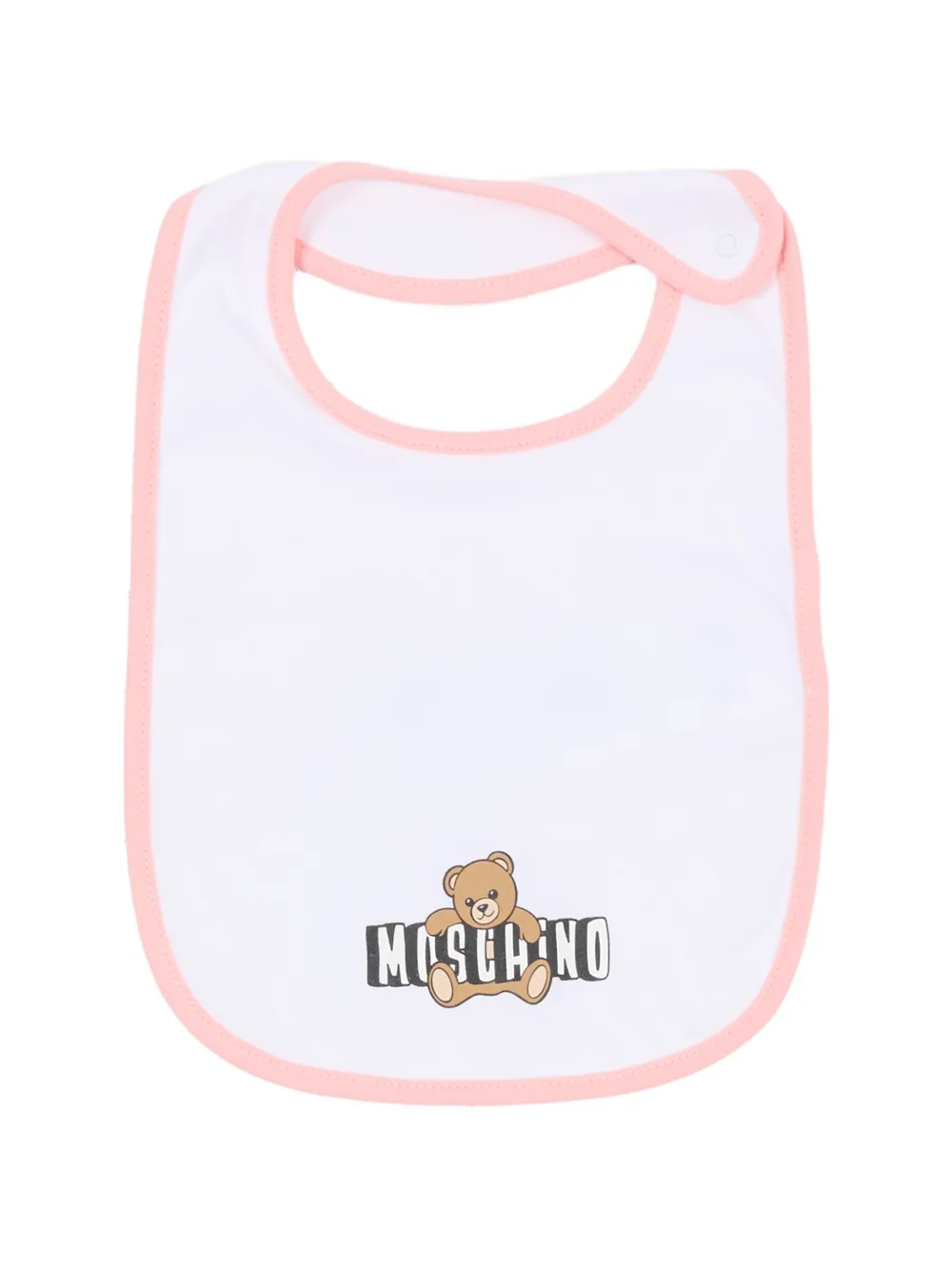 Комплект боди с логотипом Moschino Kids, розовый — фото 4