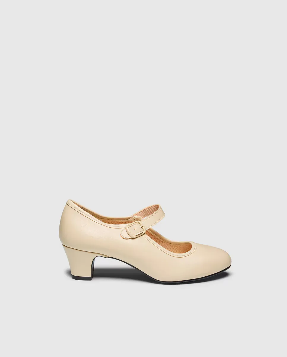 

Туфли фламенко для девочек Olé Tus бежевого цвета Olé Tus Zapatos, бежевый