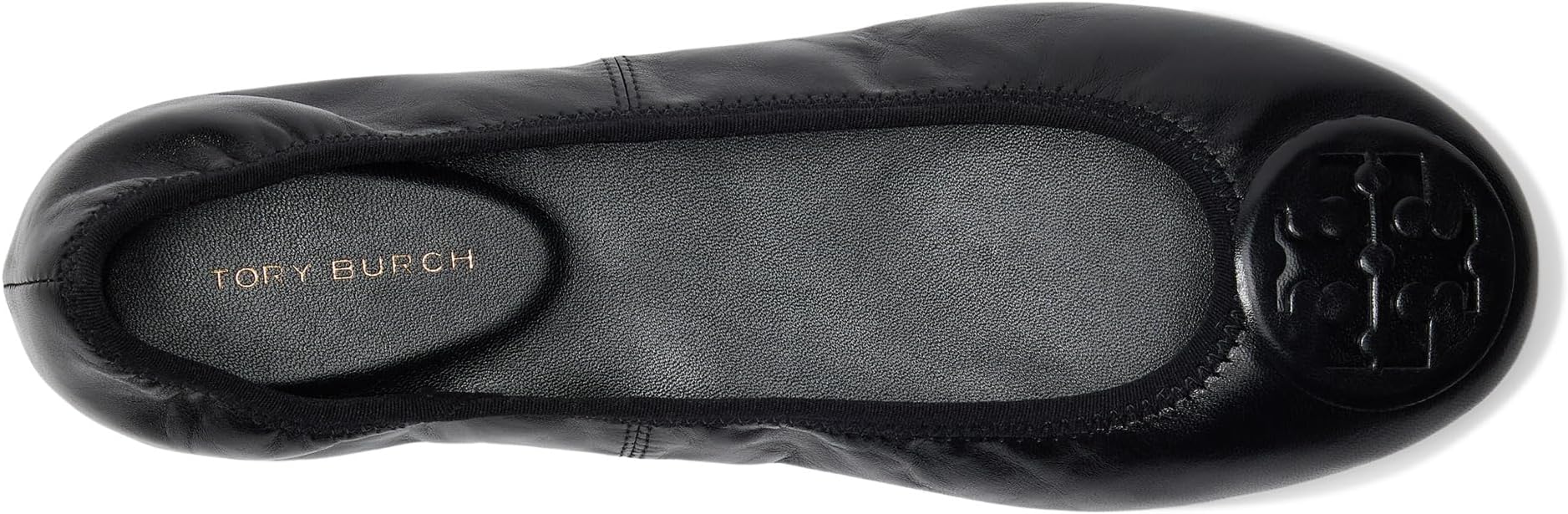 Балетки Tory Burch Reva Travel Ballet, цвет Perfect Black/Perfect Black — фото 2