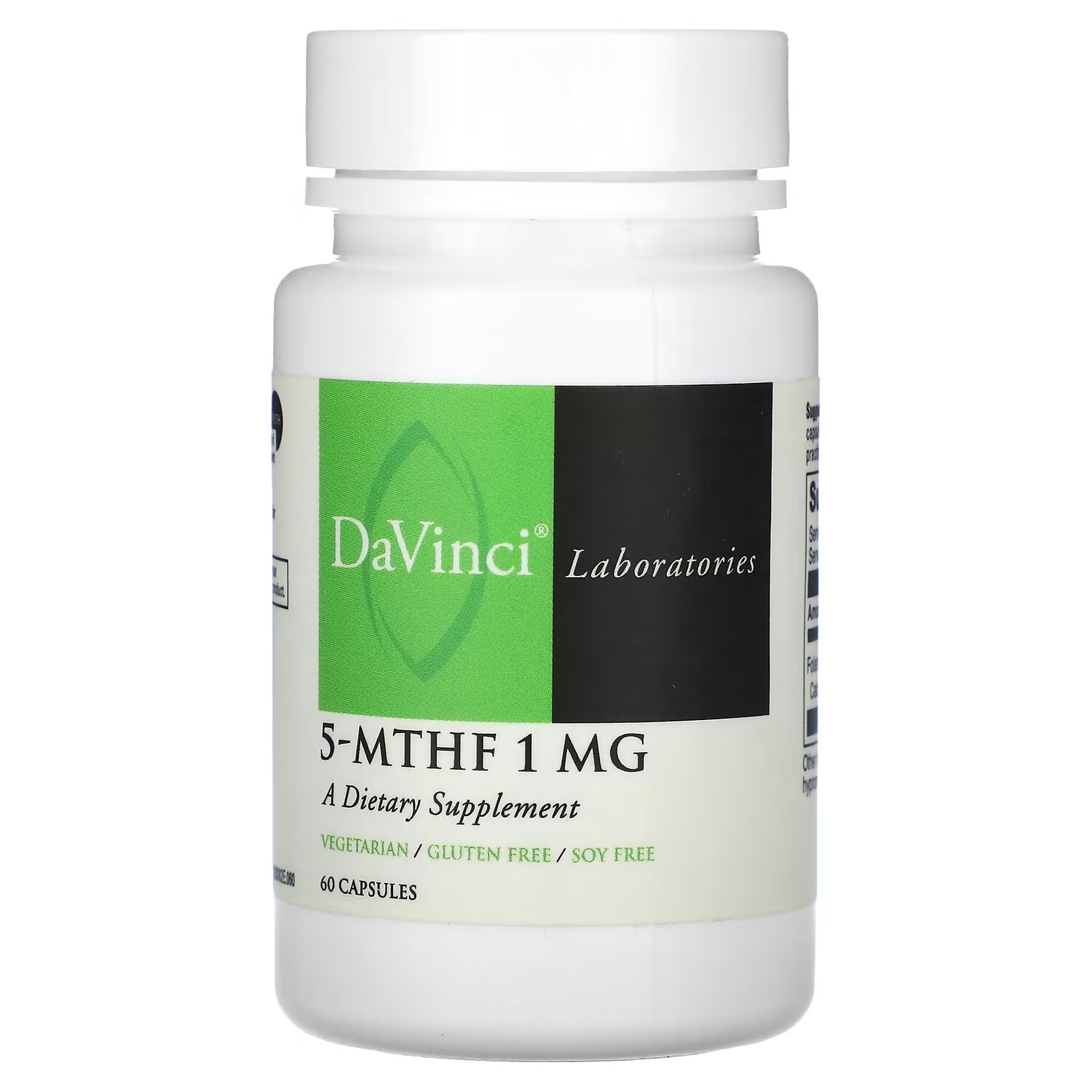 

Добавка DaVinci Laboratories of Vermont 5-MTHF без глютена, 60 капсул