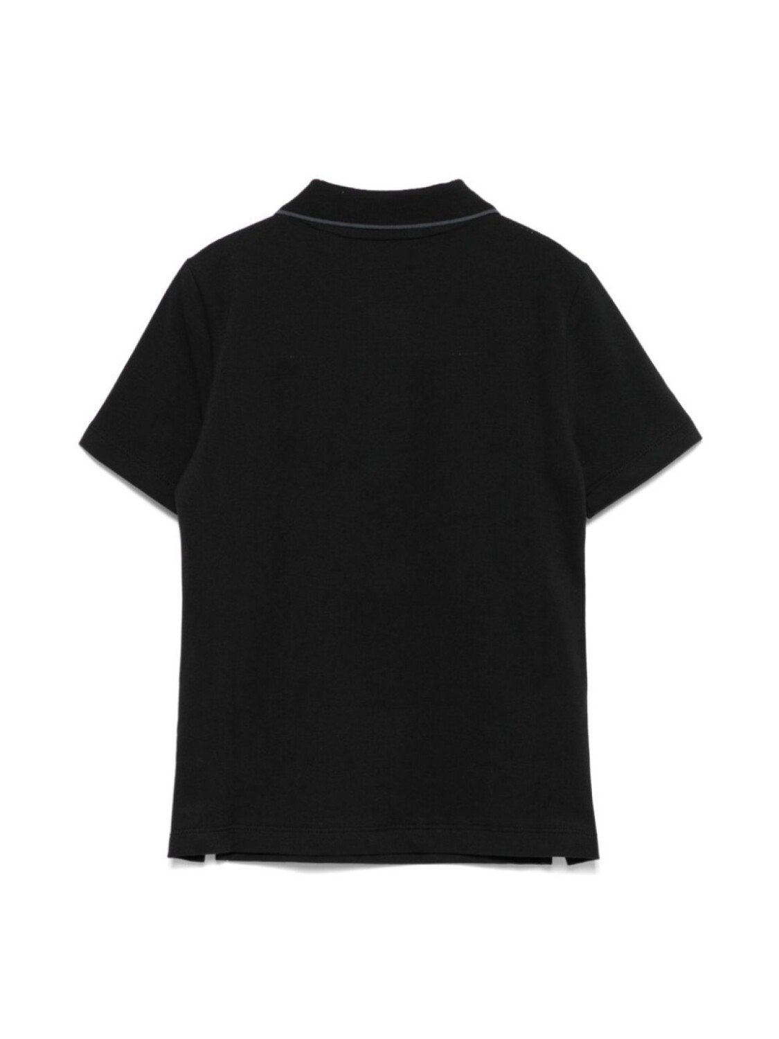 Calvin Klein Kids рубашка поло с вышитым логотипом, черный — фото 2