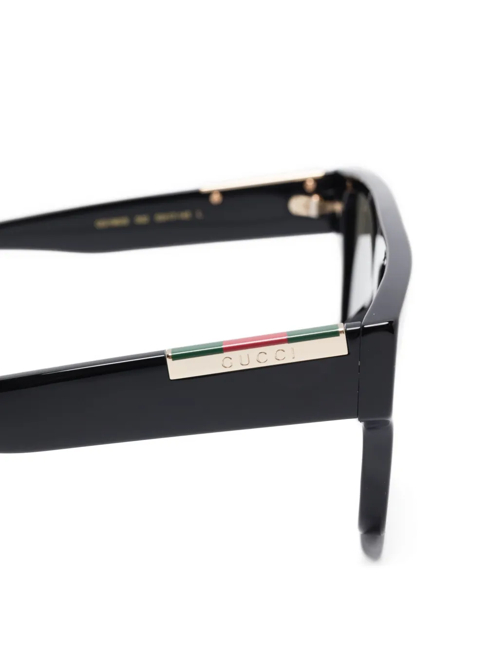 

Солнцезащитные очки в квадратной оправе Gucci Eyewear, черный
