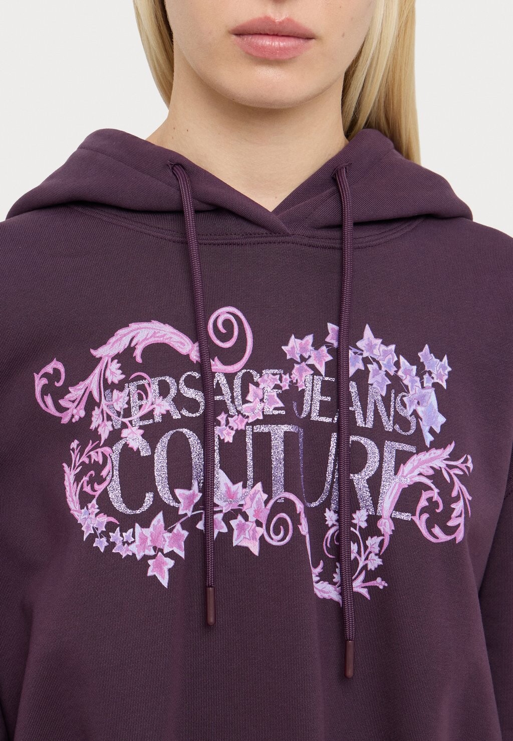 

Толстовка с капюшоном LOGO BAROQUE COL Versace, фиолетовый
