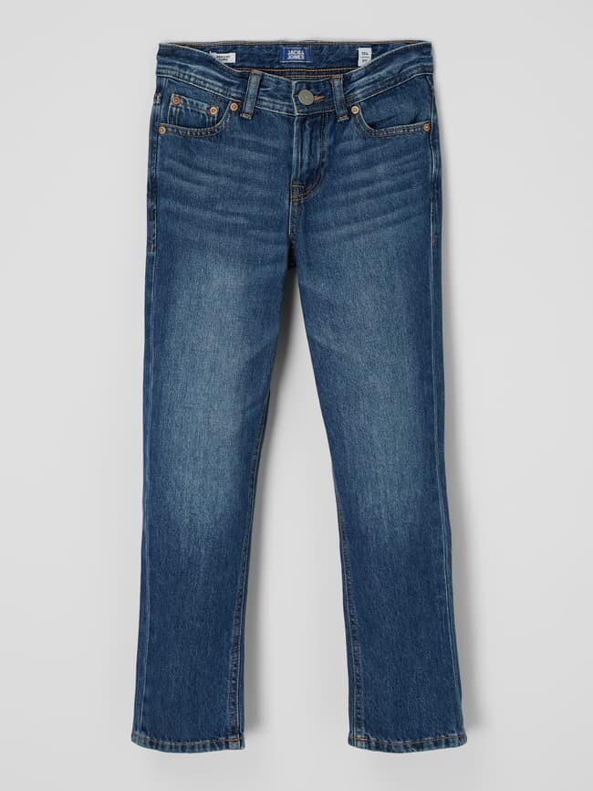 

Джинсы прямого кроя из хлопка, модель Clark Jack & Jones, синий