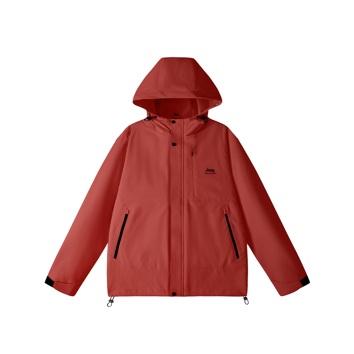 

Пуховик Unisex Hooded Thickened Jeep, красный (single windbreaker jacket)[jeep high-end outdoor collection]