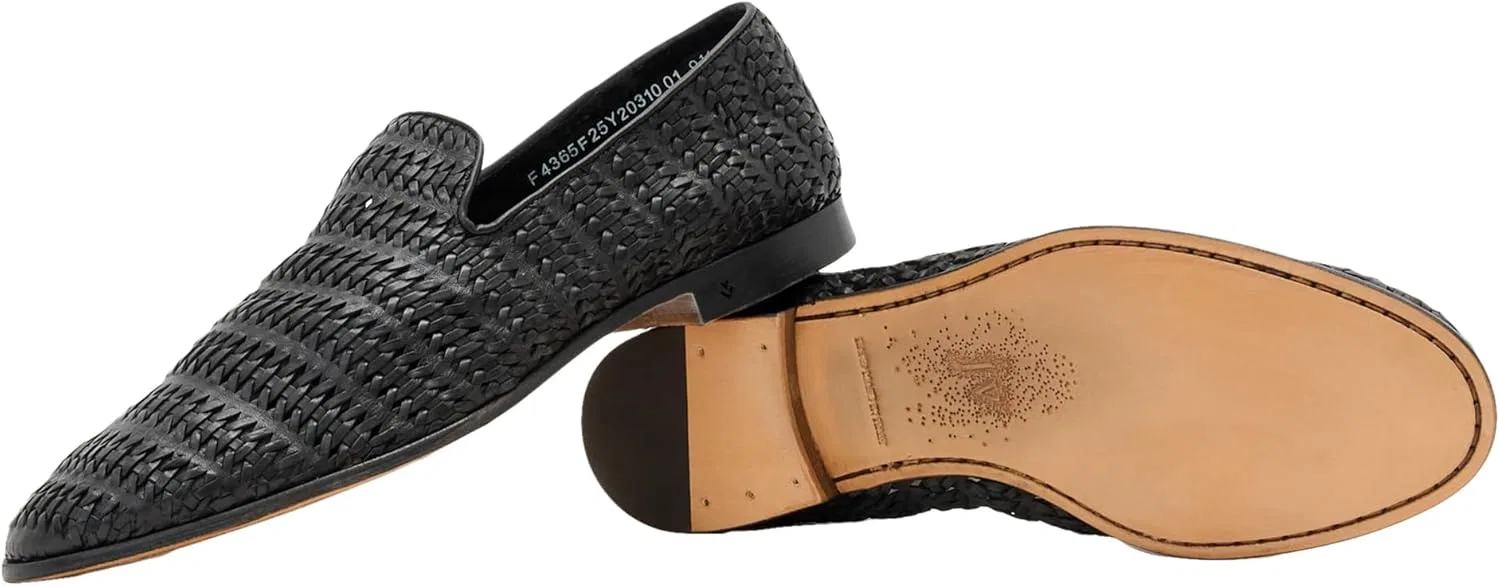 Лоферы John Varvatos Venice Woven, Black — фото 2