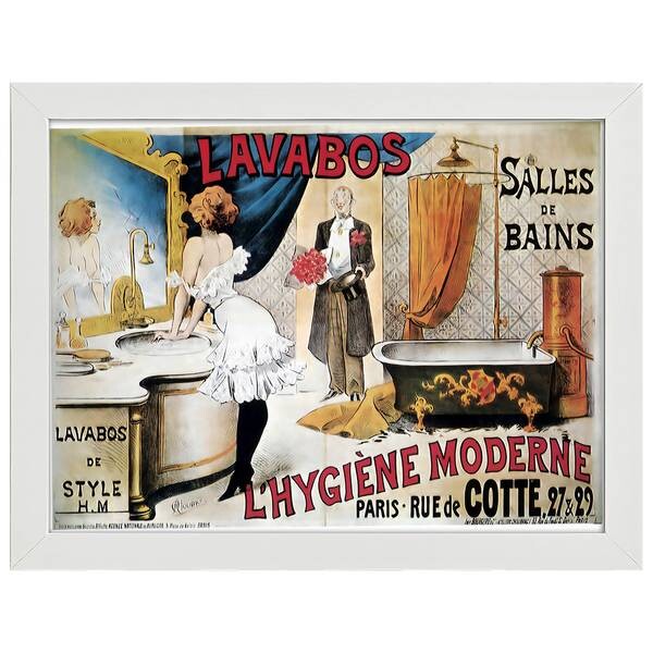 

Рамка для фотографий LegendArte Poster L'Higiène Moderne, белый