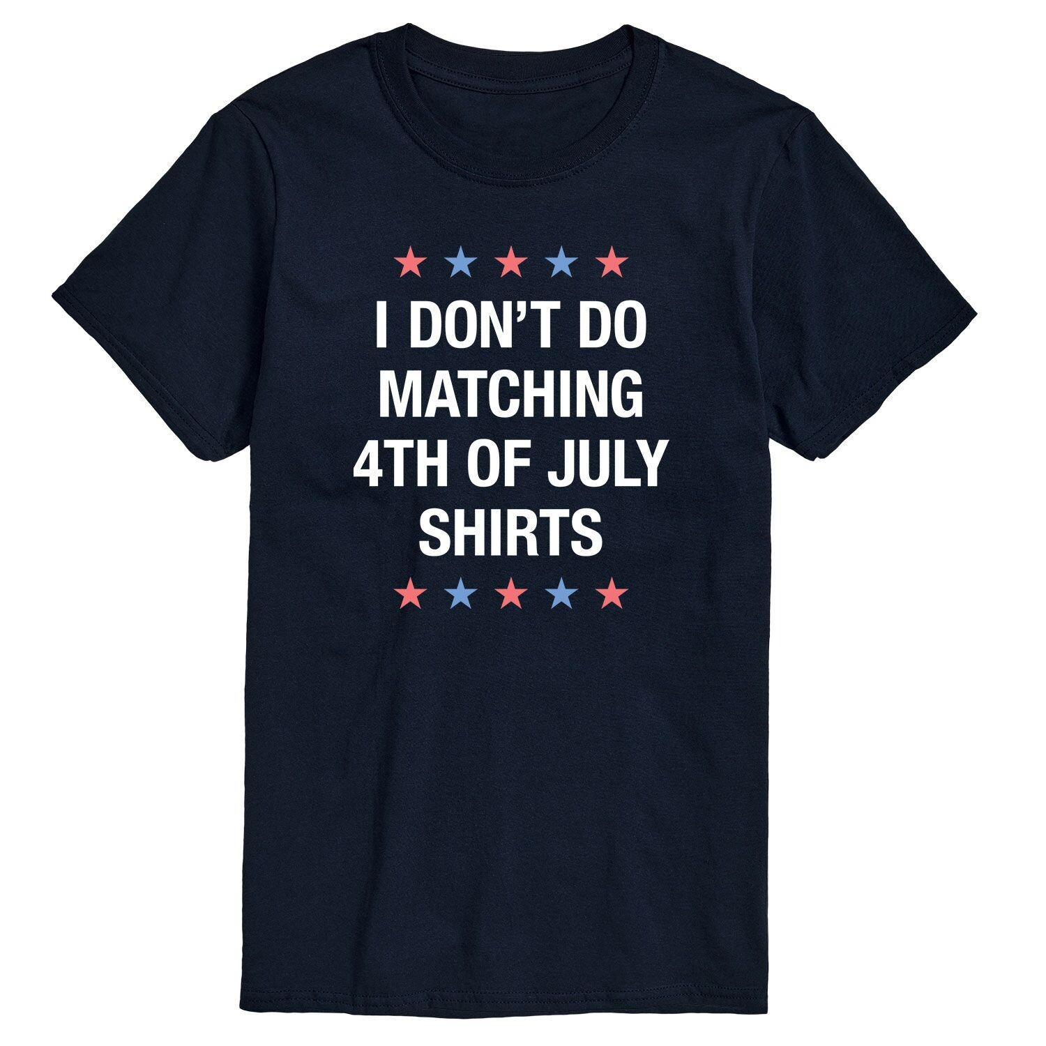 

Мужская футболка с рисунком I Don't Do Matching к 4 июля Licensed Character