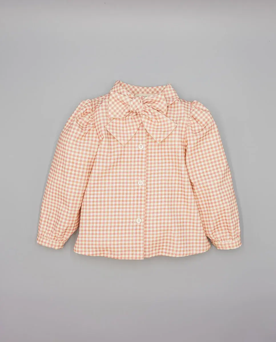 

Хлопковая детская рубашка Fina Ejerique, розовый