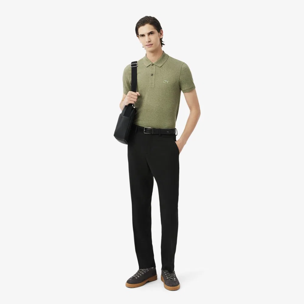 Мужские чёрные шерстяные брюки от Lacoste