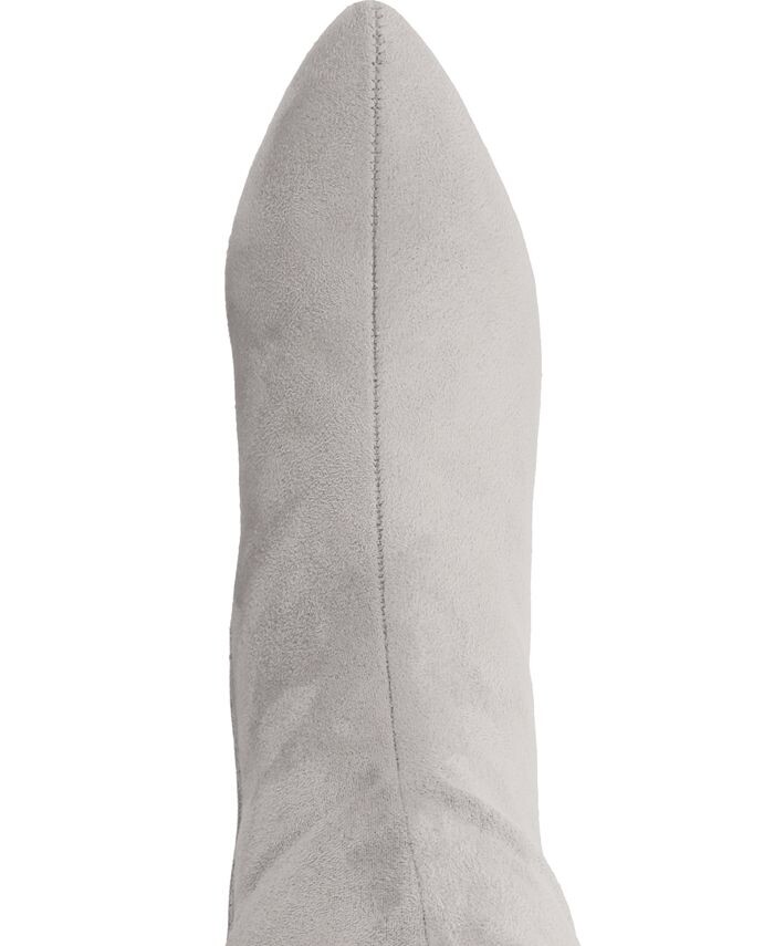 Женские ботинки Ameylia Tru Comfort из пеноматериала широкой ширины, на обычном каблуке с острым носком, на блочном каблуке Journee Collection, серый — фото 4