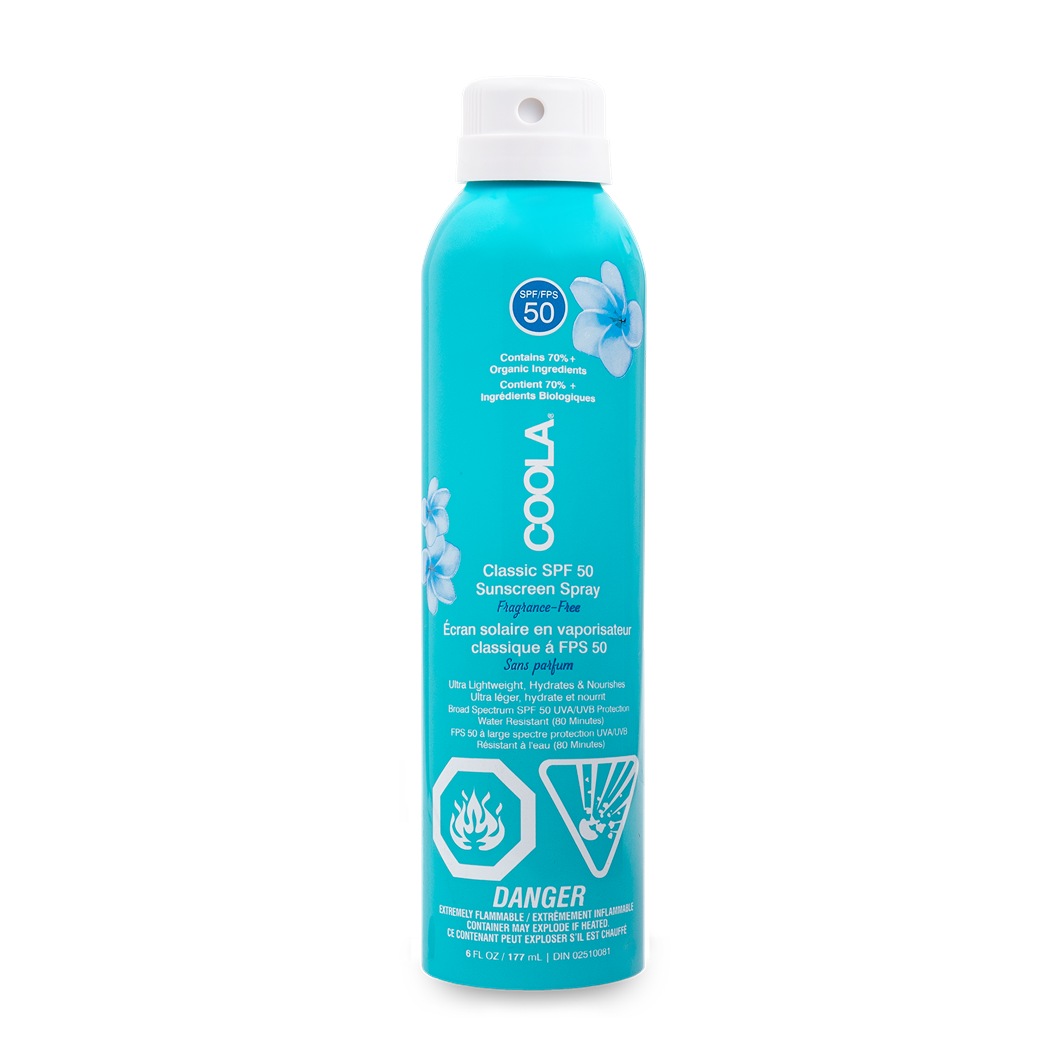 Солнцезащитный спрей classic classic spf 50 body spray unscented Coola, объем 177 мл — фото 2
