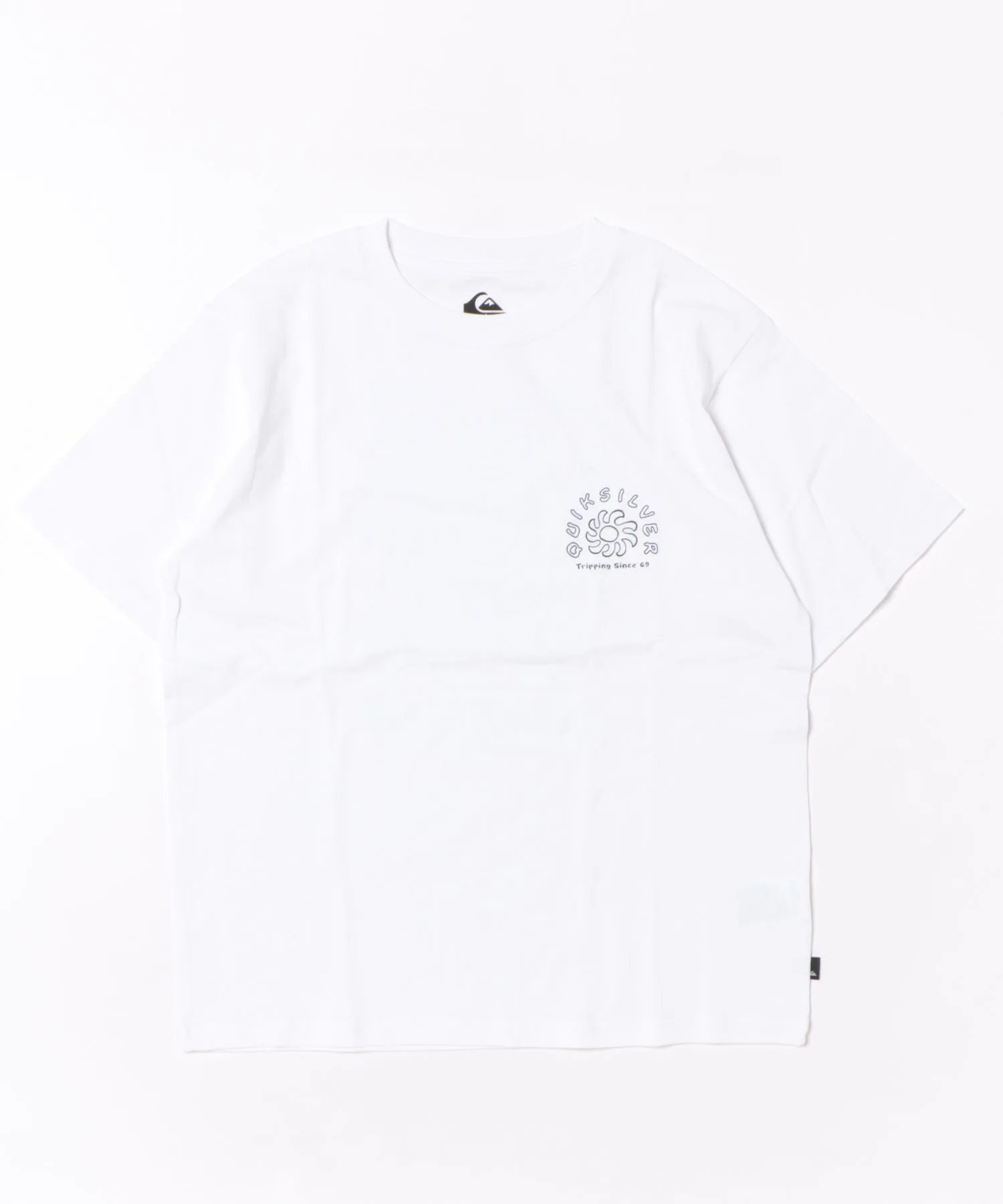 Детская футболка с принтом Curve Palm ST Youth Quiksilver белая