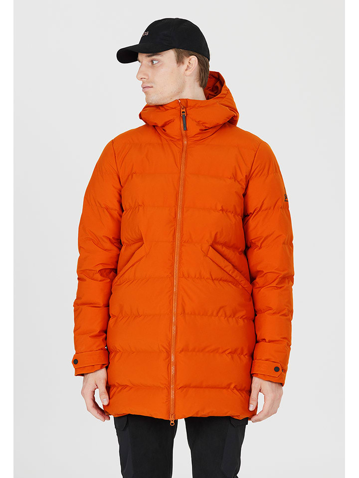 

SOS Пуховое пальто "Vars" оранжевого цвета