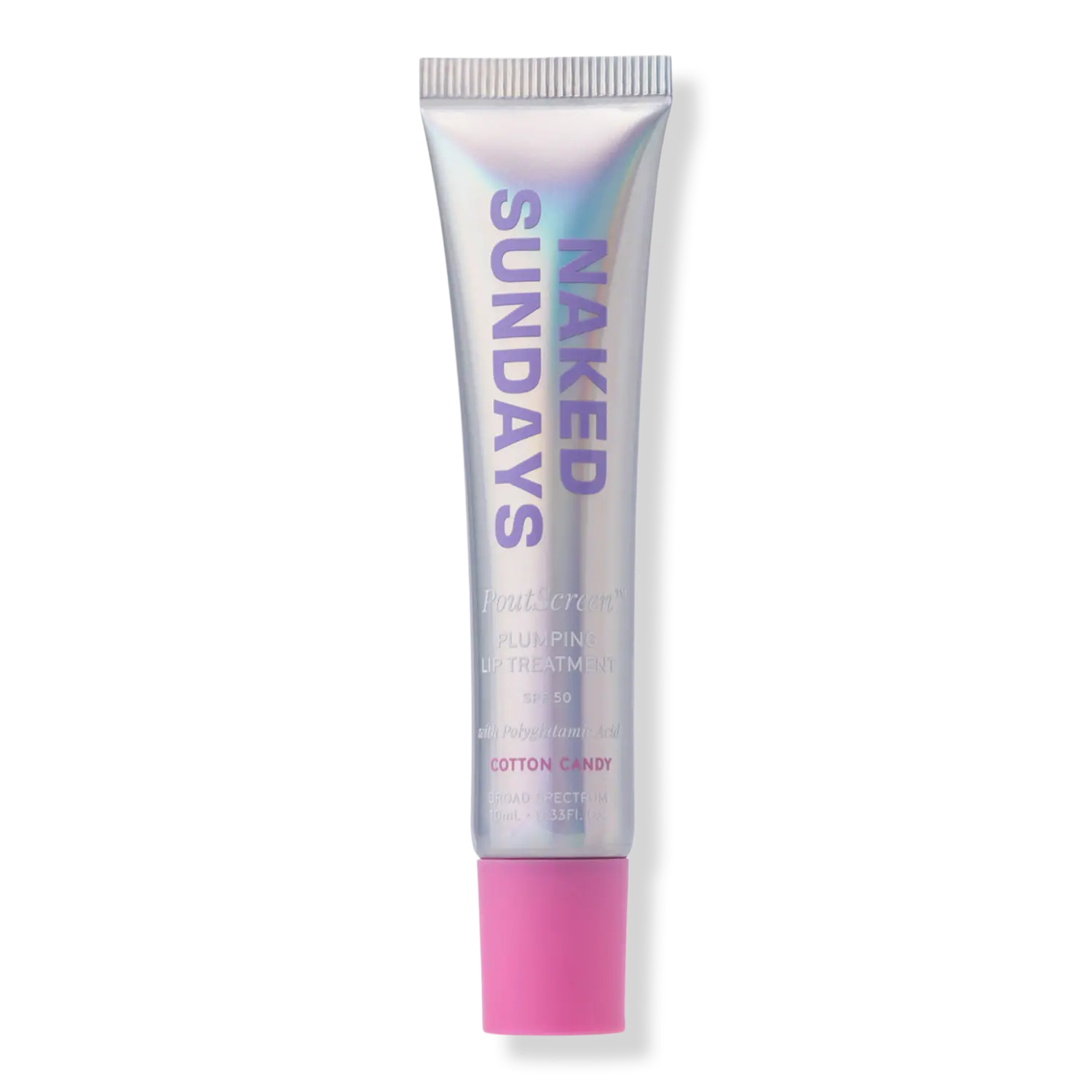 

Бальзам для губ PoutScreen SPF 50 Naked Sundays, Cotton Candy