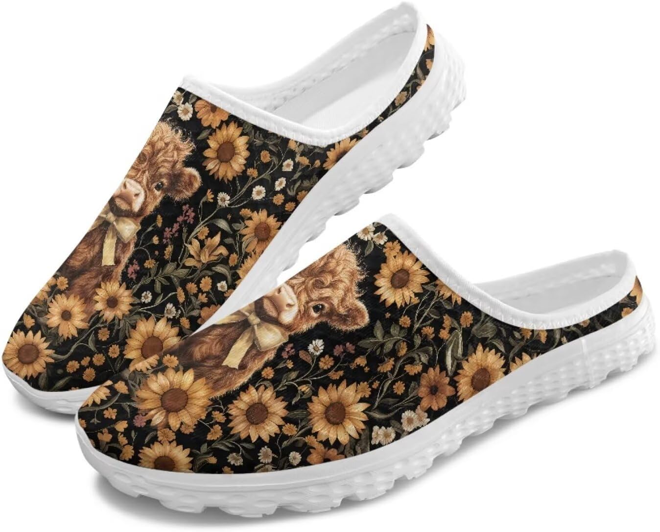 

Женские кроссовки Tomeusey на шнуровке без задника, с полусеткой, легкие, дышащие, повседневные для прогулок, Cattle Sunflower